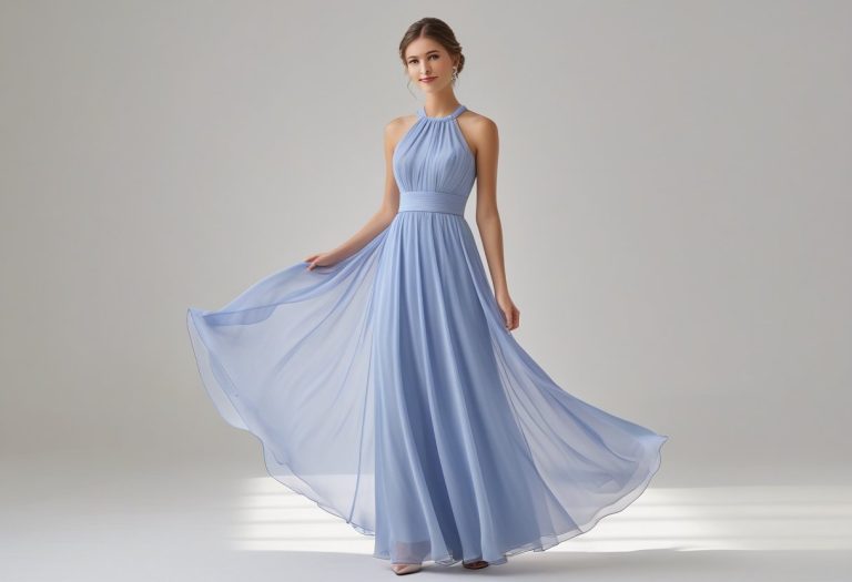 Chic A-Line Halter Chiffon Junior Bridesmaid Dress Guide