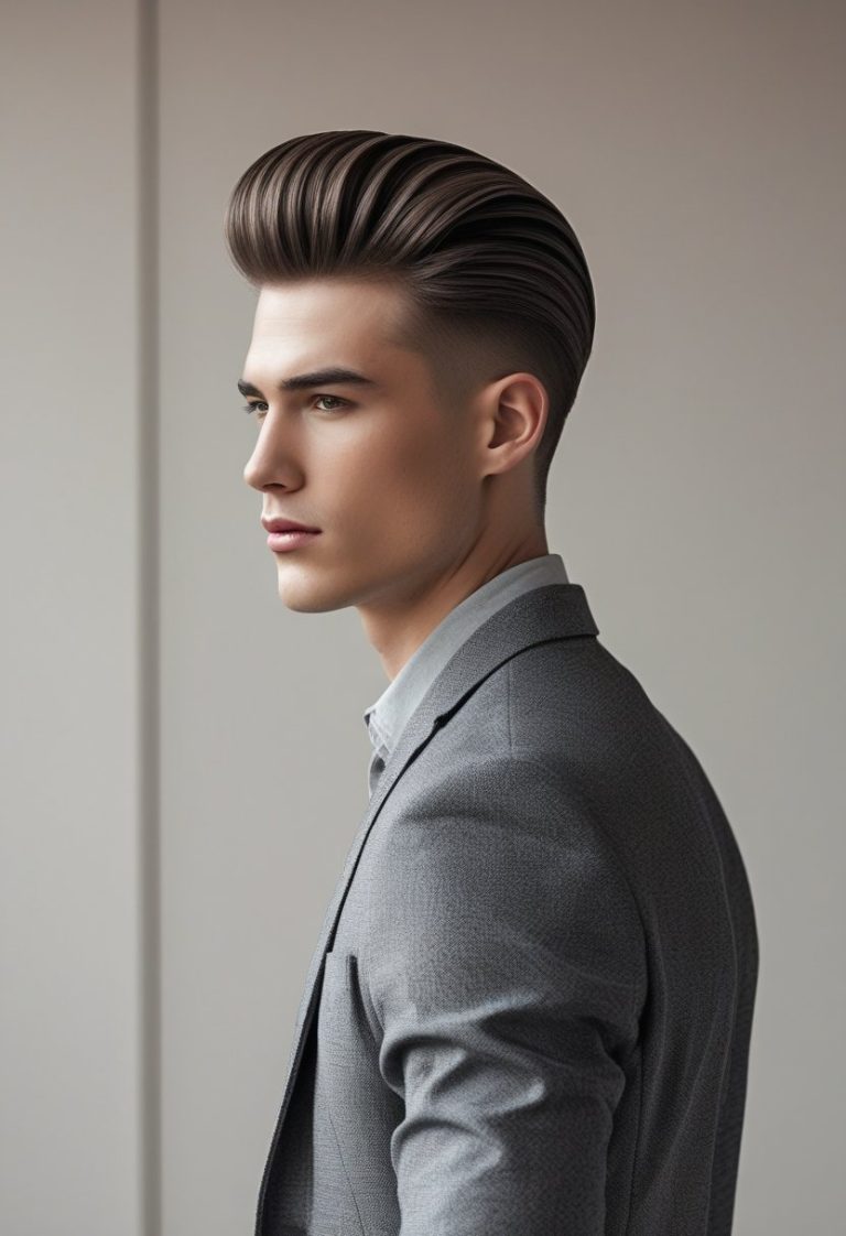 Sleek Back Hairstyle