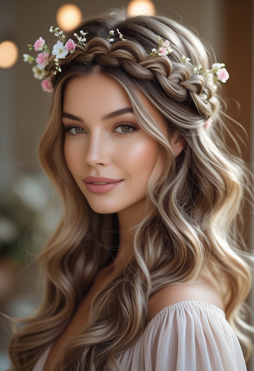 Half-Up Braided Hairstyle